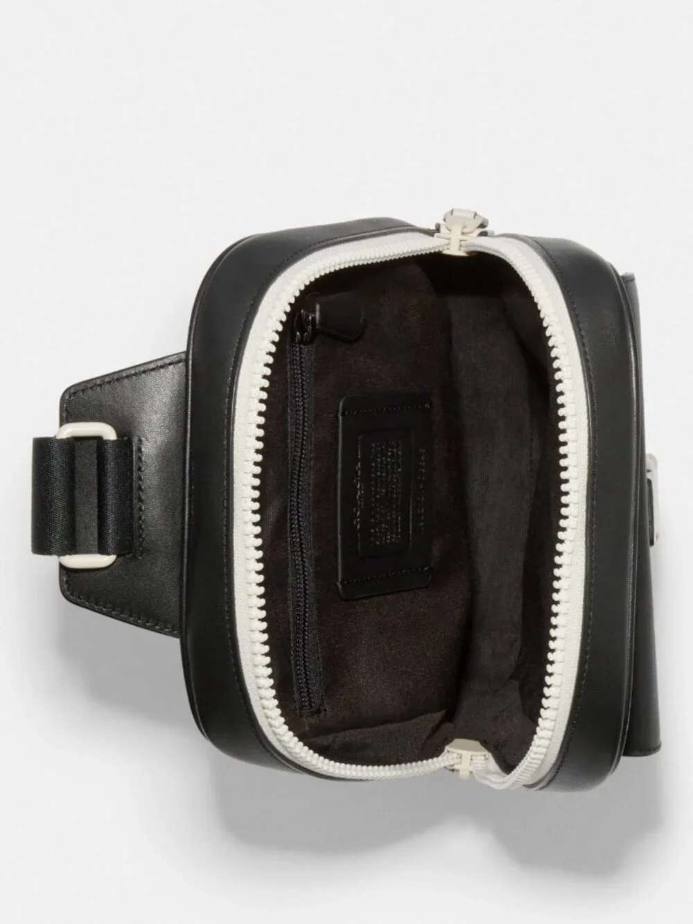 NWT Coach C6645 Track Pack Charcoal Chalk Signature Canvas